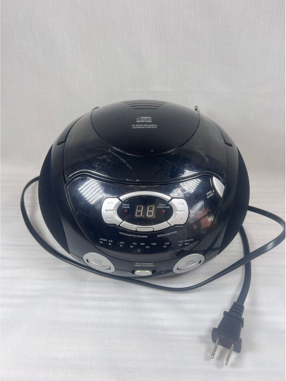 Onn CD Radio Boombox Portable Stereo